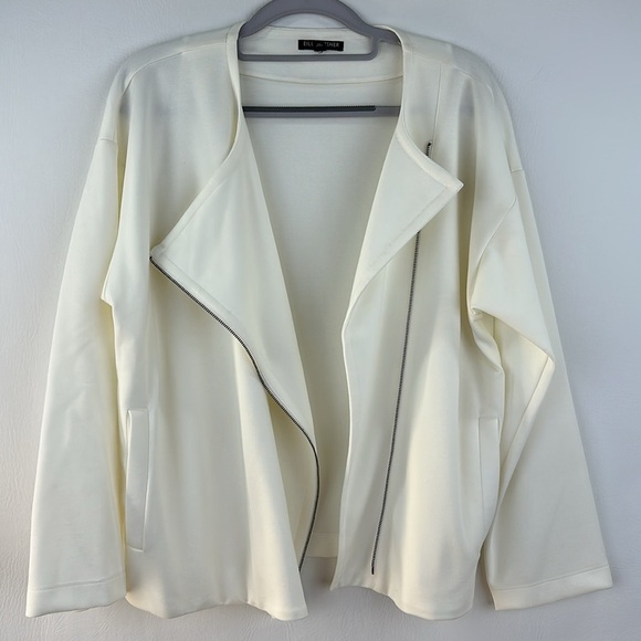 Eileen Fisher Flex Tencel Ponte Asymmetrical Jacket - Picture 9 of 11